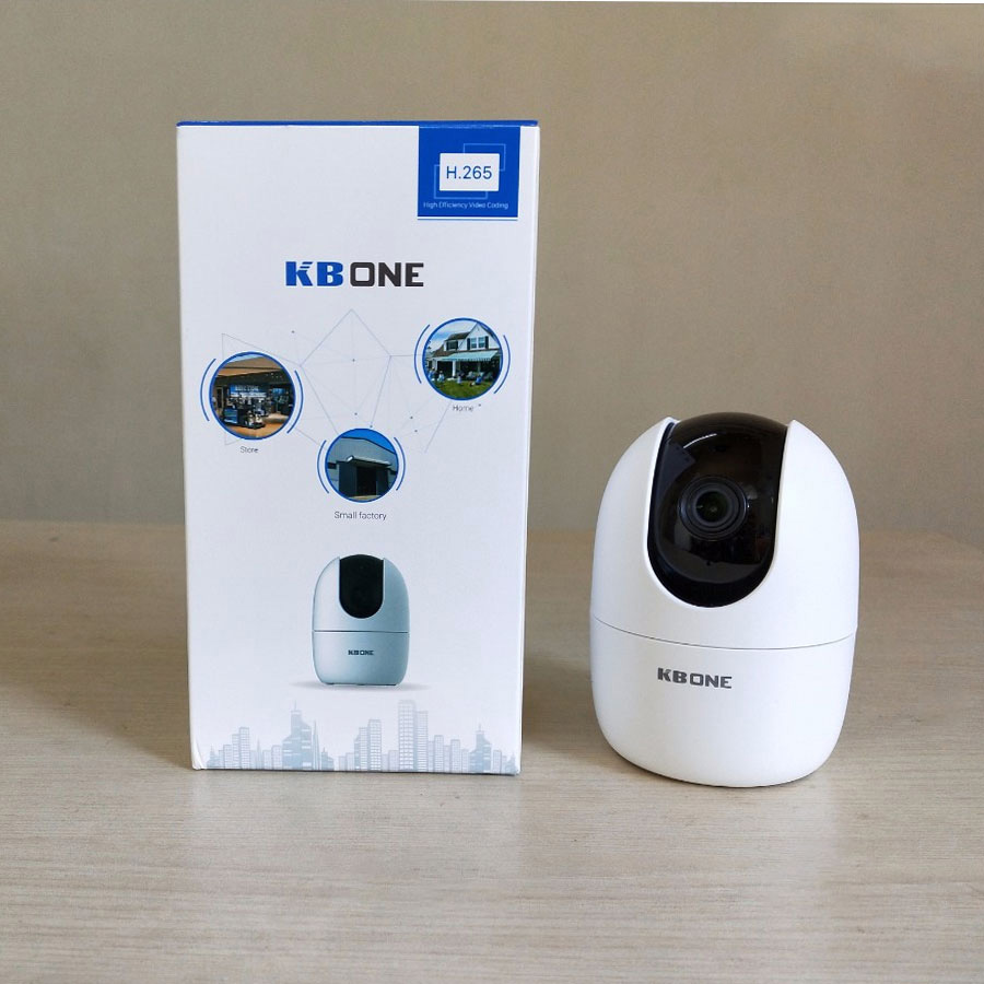 Camera IP Wifi KBONE KN-H21PW 2.0 Megapixel, quan sát 360 độ, tích hợp còi báo động, đàm thoại 2 chiều, theo dõi chuyển động