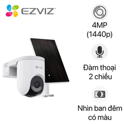 Hình ảnh sản phẩm Camera năng lượng mặt trời ngoài 360° 4MP EZVIZ HB8 Lite Kit - Camera năng lượng mặt trời ngoài trời 360° 4MP EZVIZ HB8 Lite Kit