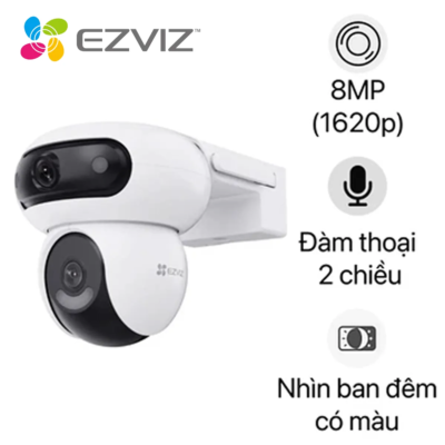 Hình ảnh sản phẩm Camera Wifi ngoài trời 360° 8MP Ezviz H90 Dual - Camera Wifi ngoài trời 360° 8MP Ezviz H90 Dual