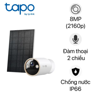 Hình ảnh sản phẩm Camera Wifi Solar 8MP TP-Link Tapo C460 Kit Ngoài Trời - Camera Wifi Solar 8MP TP-Link Tapo C460 Kit