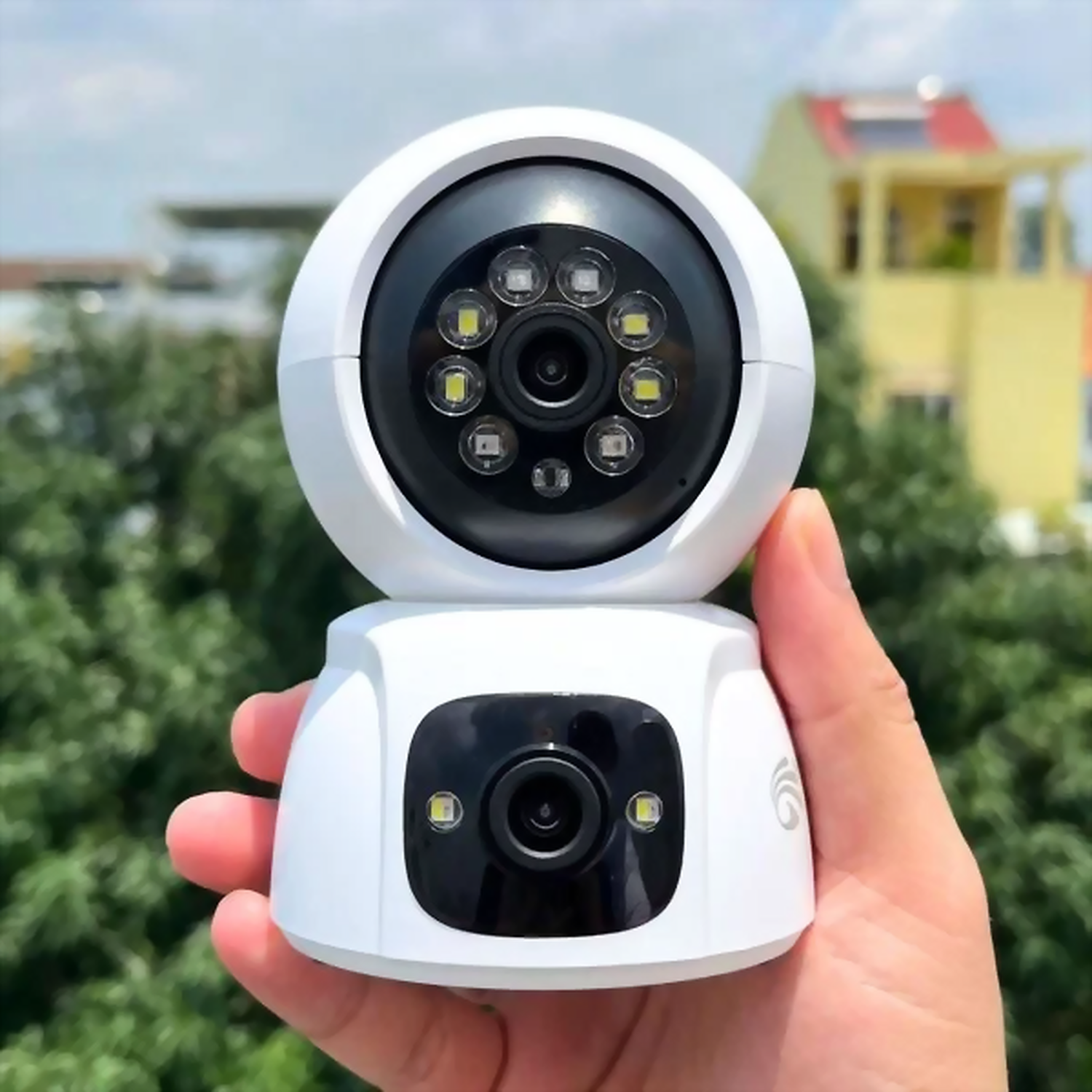 Hình ảnh sản phẩm Camera Wifi Yoosee 2 Mắt Trong Nhà Góc Rộng Xoay 360° Có Màu Ban Đêm – Hỗ Trợ Đàm Thoại Chiều - Camera Wifi Yoosee 2 Mắt Trong Nhà Góc Rộng Xoay 360° Có Màu Ban Đêm - Hỗ Trợ Đàm Thoại 2 Chiều